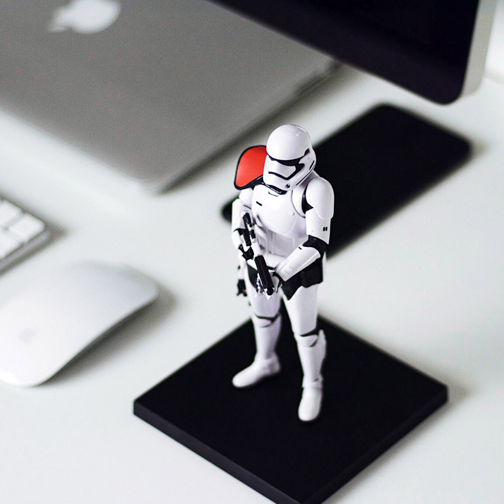 Star trooper protecting digital data